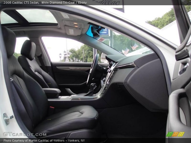 White Diamond Tri-Coat / Ebony 2008 Cadillac CTS Sedan