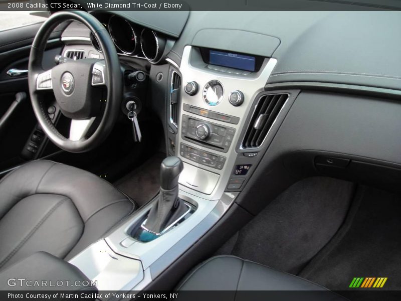 White Diamond Tri-Coat / Ebony 2008 Cadillac CTS Sedan