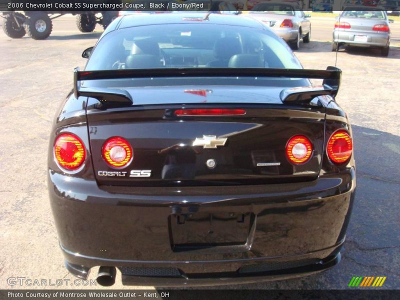 Black / Ebony/Red 2006 Chevrolet Cobalt SS Supercharged Coupe