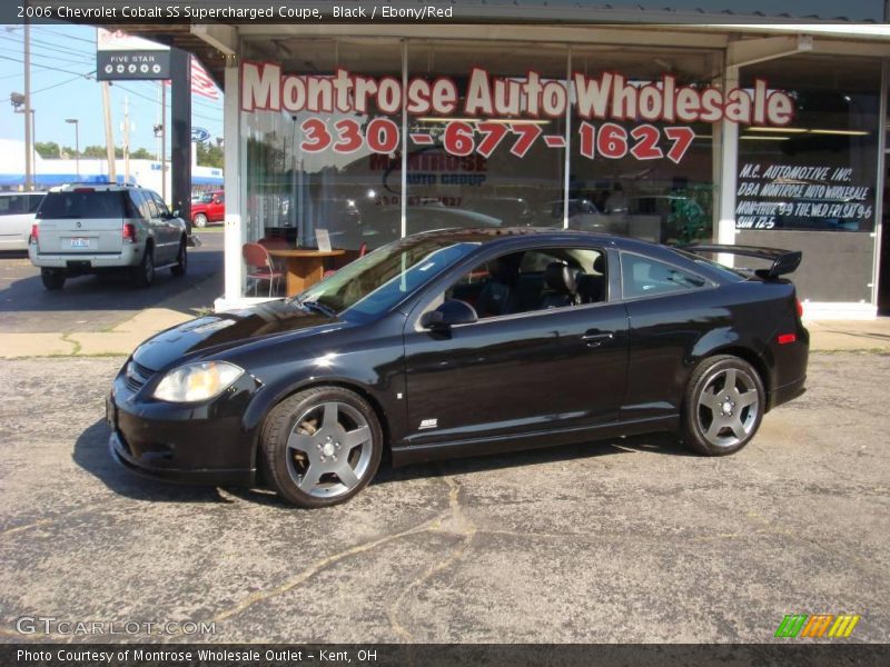 Black / Ebony/Red 2006 Chevrolet Cobalt SS Supercharged Coupe