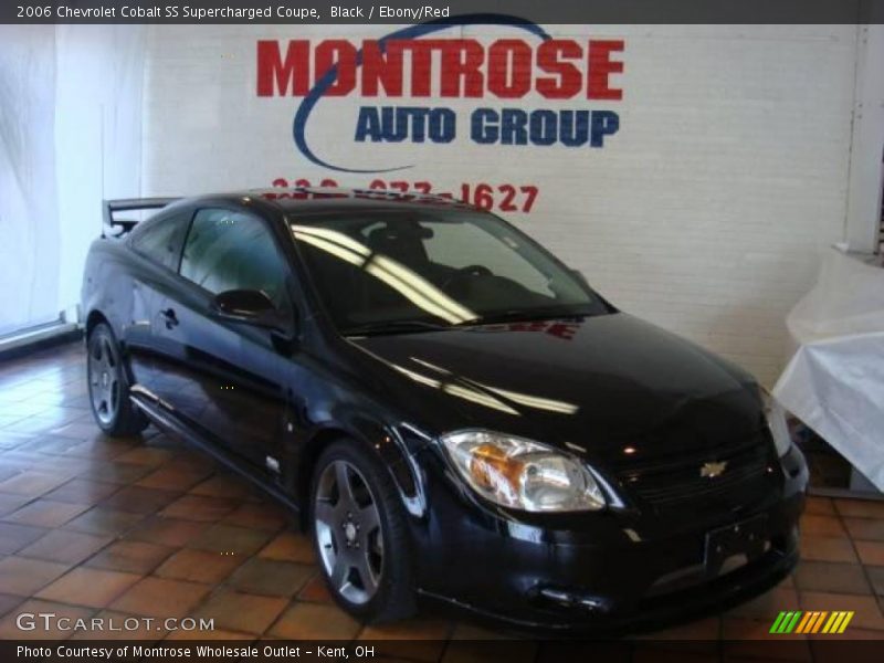 Black / Ebony/Red 2006 Chevrolet Cobalt SS Supercharged Coupe