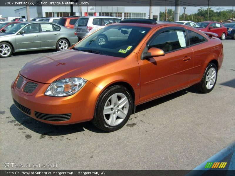 Fusion Orange Metallic / Ebony 2007 Pontiac G5