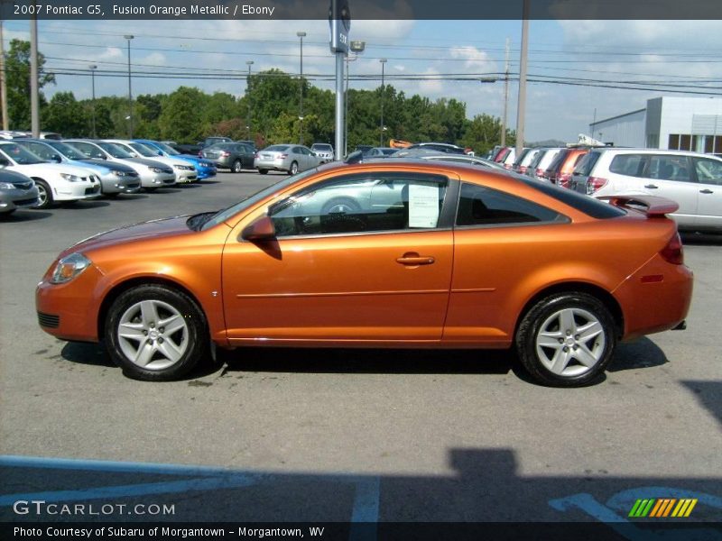 Fusion Orange Metallic / Ebony 2007 Pontiac G5