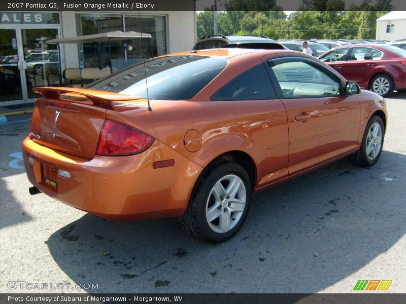 Fusion Orange Metallic / Ebony 2007 Pontiac G5