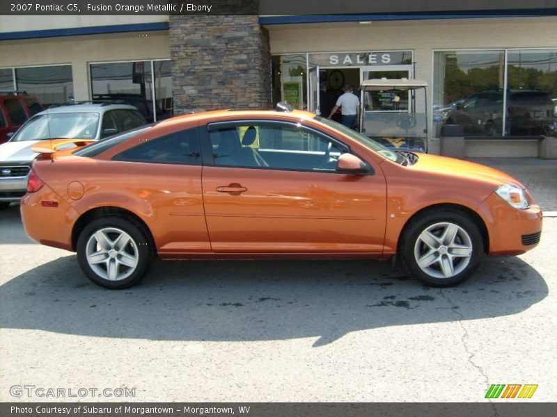 Fusion Orange Metallic / Ebony 2007 Pontiac G5