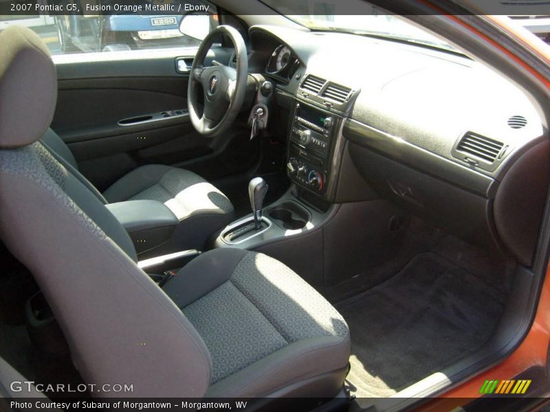 Fusion Orange Metallic / Ebony 2007 Pontiac G5
