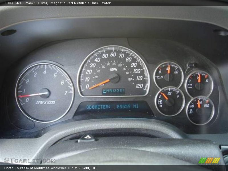 Magnetic Red Metallic / Dark Pewter 2004 GMC Envoy SLT 4x4