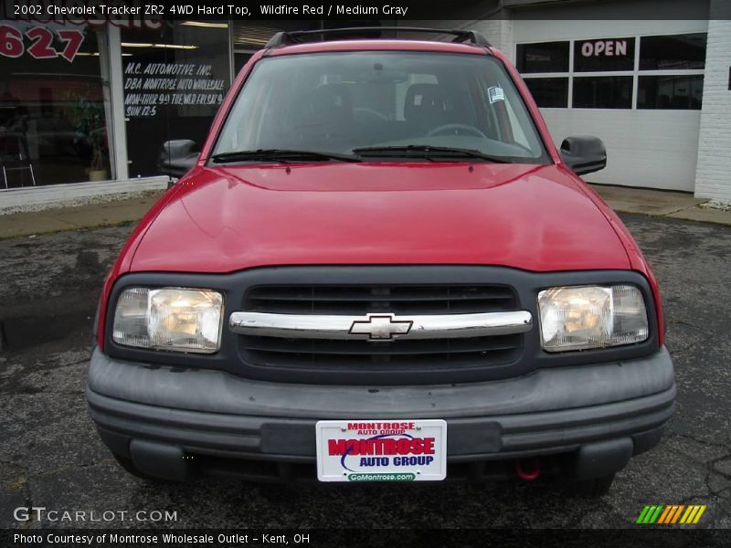 Wildfire Red / Medium Gray 2002 Chevrolet Tracker ZR2 4WD Hard Top