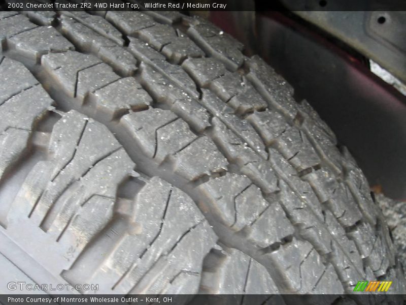 Wildfire Red / Medium Gray 2002 Chevrolet Tracker ZR2 4WD Hard Top