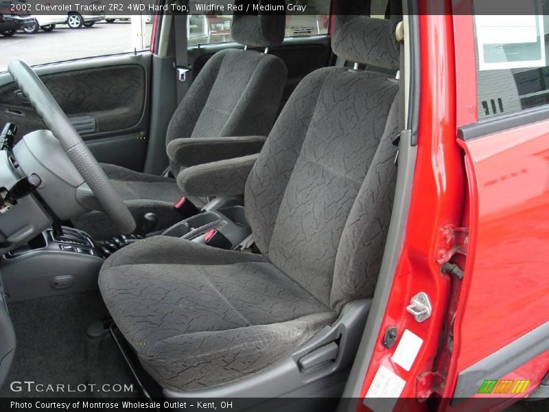 Wildfire Red / Medium Gray 2002 Chevrolet Tracker ZR2 4WD Hard Top