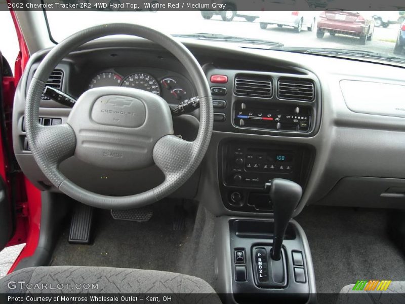 Wildfire Red / Medium Gray 2002 Chevrolet Tracker ZR2 4WD Hard Top