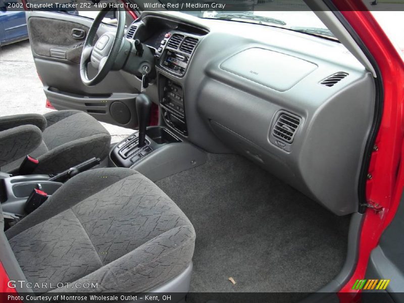 Wildfire Red / Medium Gray 2002 Chevrolet Tracker ZR2 4WD Hard Top