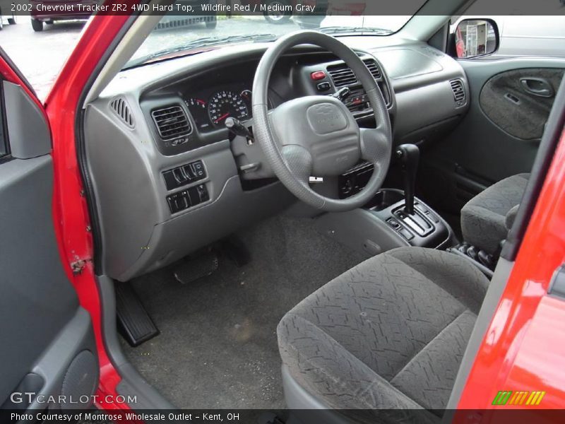 Wildfire Red / Medium Gray 2002 Chevrolet Tracker ZR2 4WD Hard Top