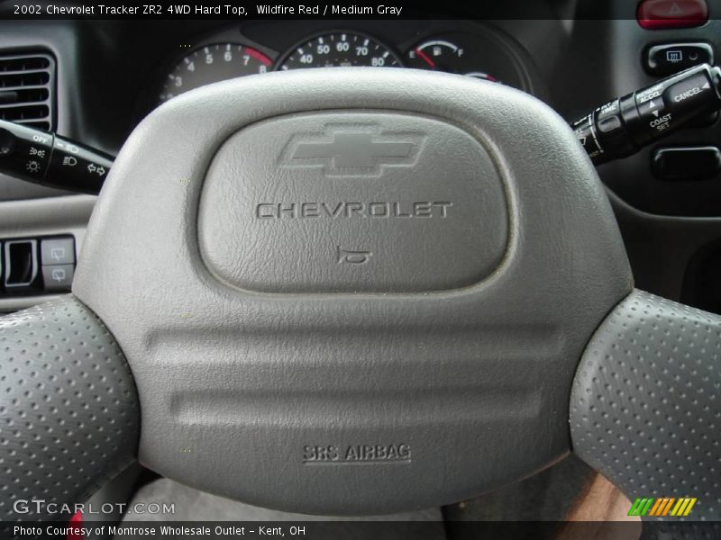 Wildfire Red / Medium Gray 2002 Chevrolet Tracker ZR2 4WD Hard Top