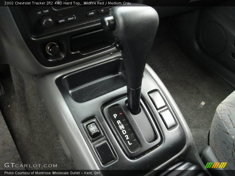 Wildfire Red / Medium Gray 2002 Chevrolet Tracker ZR2 4WD Hard Top