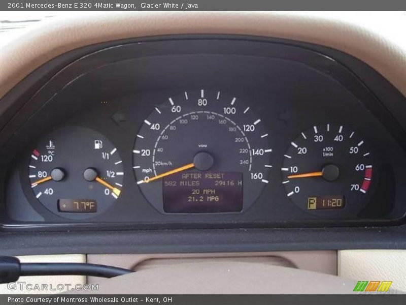Glacier White / Java 2001 Mercedes-Benz E 320 4Matic Wagon