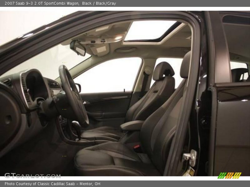 Black / Black/Gray 2007 Saab 9-3 2.0T SportCombi Wagon