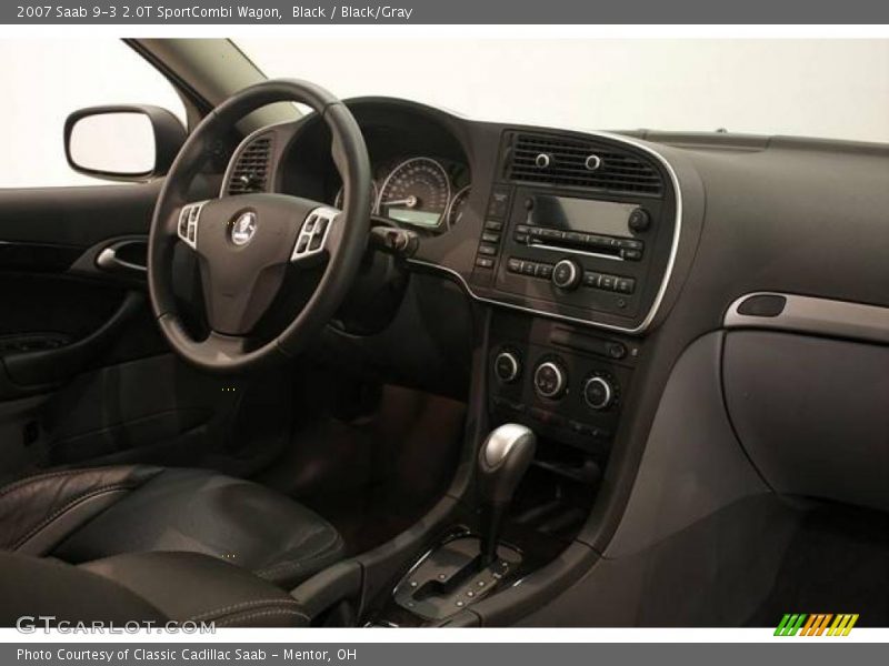 Black / Black/Gray 2007 Saab 9-3 2.0T SportCombi Wagon
