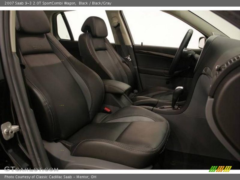Black / Black/Gray 2007 Saab 9-3 2.0T SportCombi Wagon