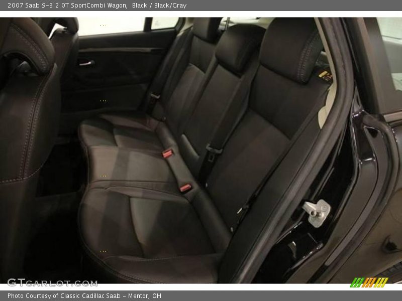 Black / Black/Gray 2007 Saab 9-3 2.0T SportCombi Wagon