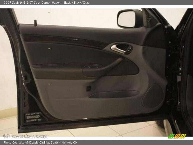 Black / Black/Gray 2007 Saab 9-3 2.0T SportCombi Wagon