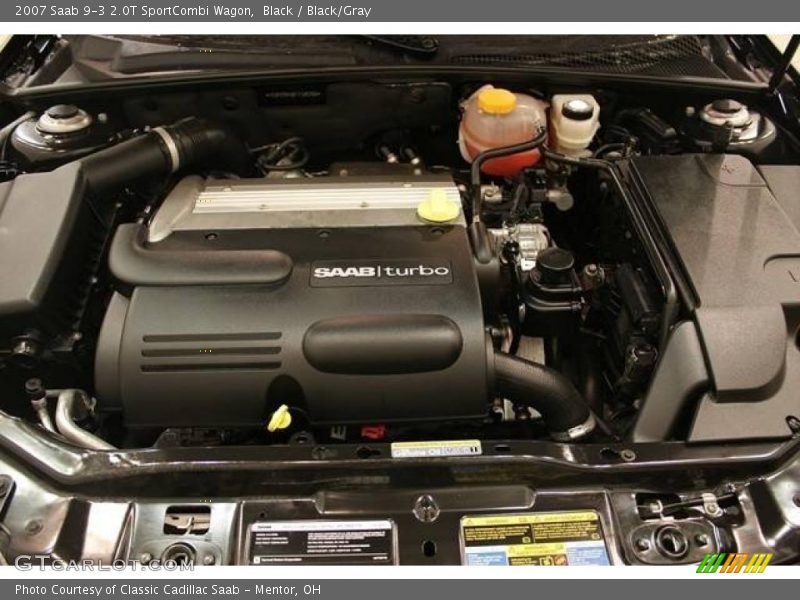 Black / Black/Gray 2007 Saab 9-3 2.0T SportCombi Wagon