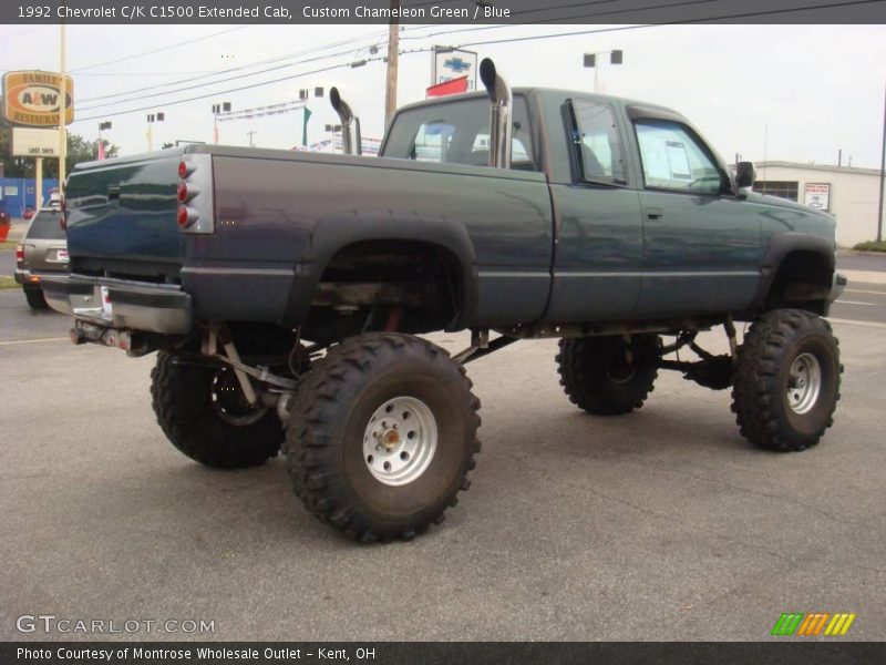 Custom Chameleon Green / Blue 1992 Chevrolet C/K C1500 Extended Cab