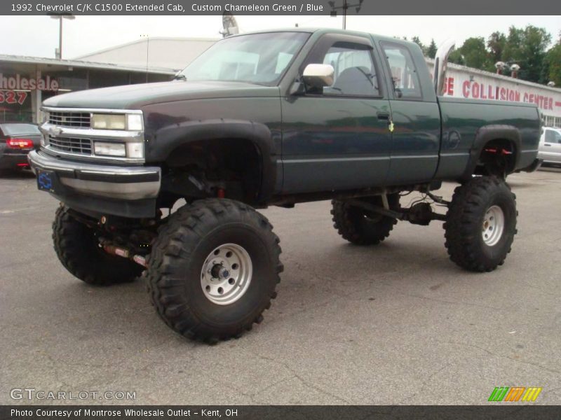 Custom Chameleon Green / Blue 1992 Chevrolet C/K C1500 Extended Cab