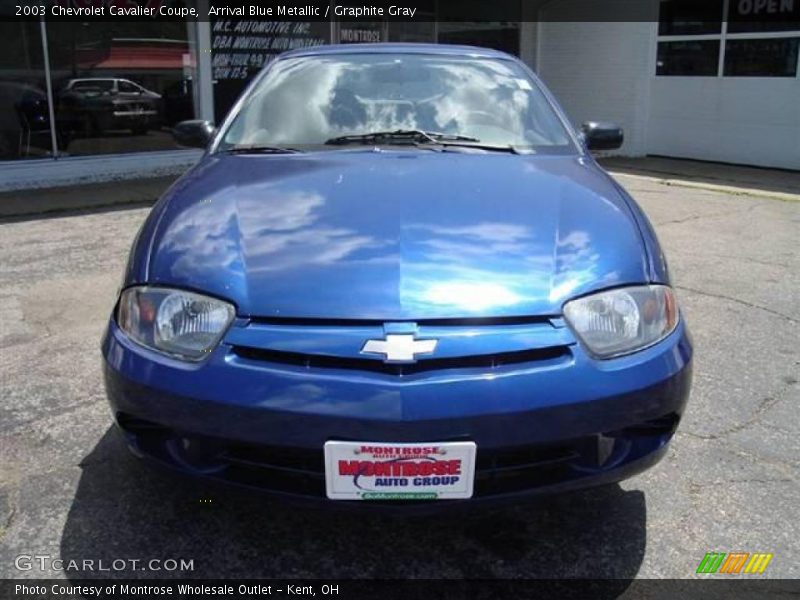 Arrival Blue Metallic / Graphite Gray 2003 Chevrolet Cavalier Coupe