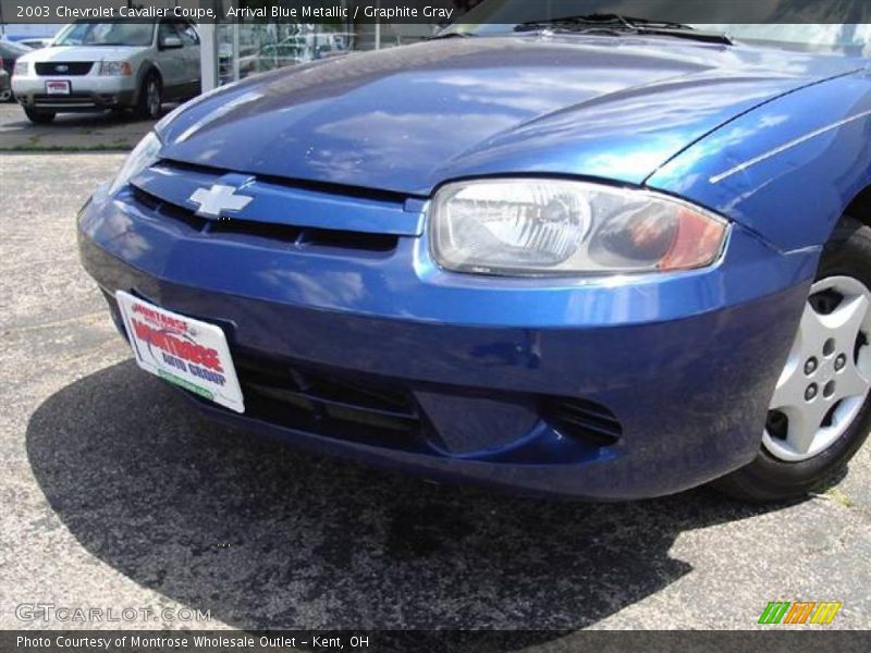 Arrival Blue Metallic / Graphite Gray 2003 Chevrolet Cavalier Coupe