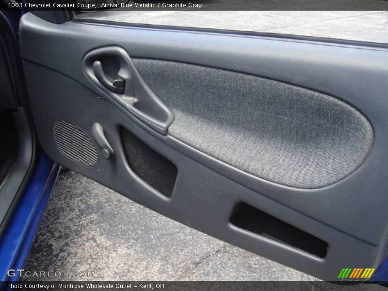 Arrival Blue Metallic / Graphite Gray 2003 Chevrolet Cavalier Coupe