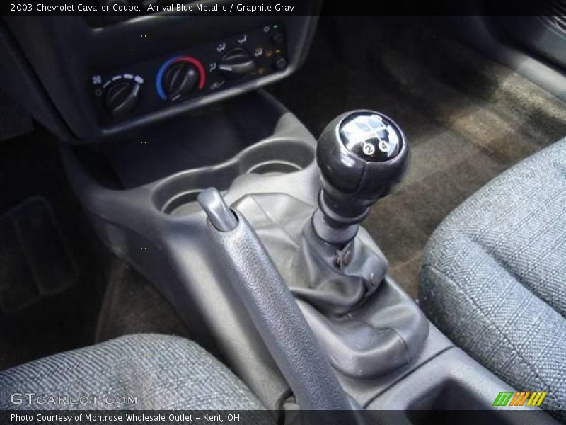 Arrival Blue Metallic / Graphite Gray 2003 Chevrolet Cavalier Coupe