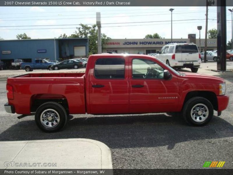 Victory Red / Dark Charcoal 2007 Chevrolet Silverado 1500 LS Crew Cab
