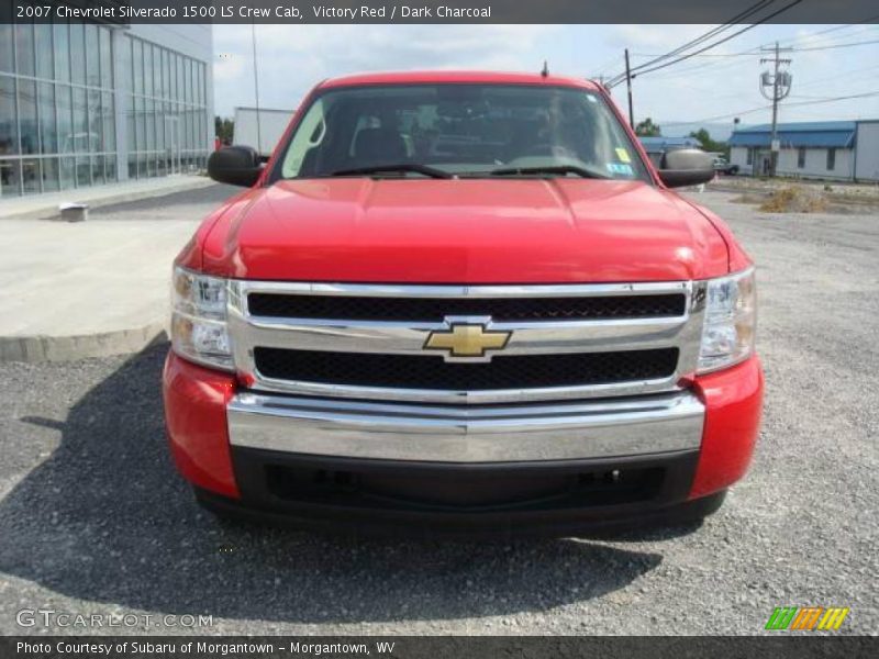 Victory Red / Dark Charcoal 2007 Chevrolet Silverado 1500 LS Crew Cab