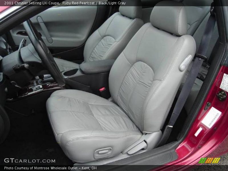 Ruby Red Pearlcoat / Black/Light Gray 2001 Chrysler Sebring LXi Coupe