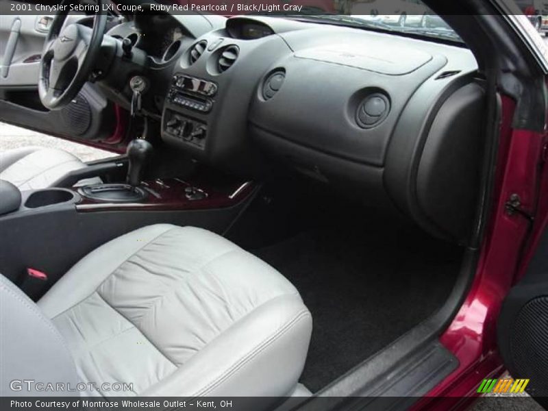Ruby Red Pearlcoat / Black/Light Gray 2001 Chrysler Sebring LXi Coupe