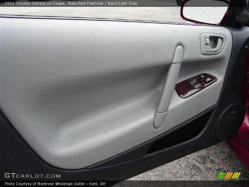Ruby Red Pearlcoat / Black/Light Gray 2001 Chrysler Sebring LXi Coupe