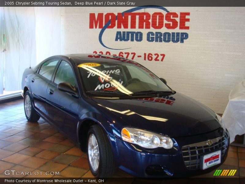 Deep Blue Pearl / Dark Slate Gray 2005 Chrysler Sebring Touring Sedan