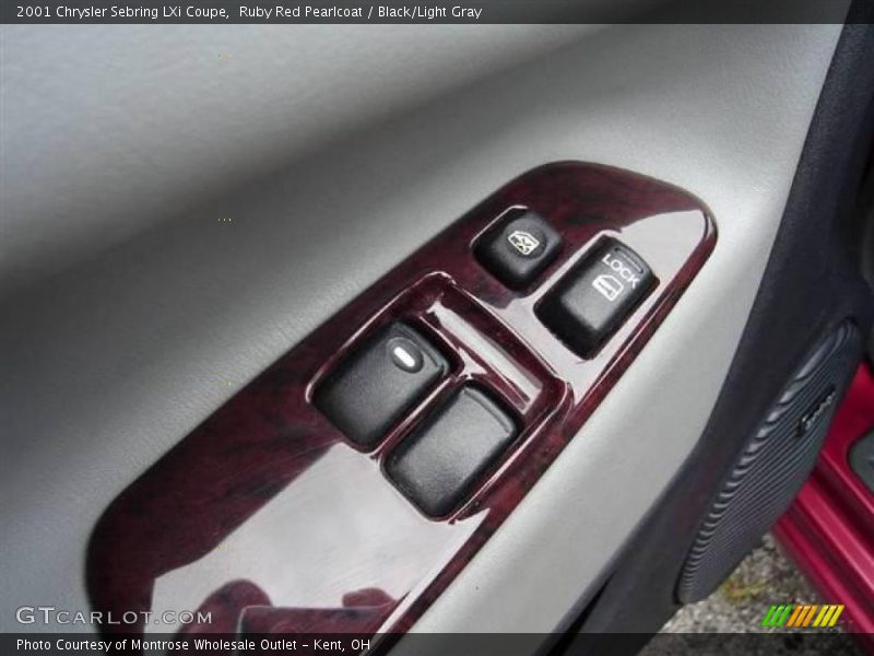 Ruby Red Pearlcoat / Black/Light Gray 2001 Chrysler Sebring LXi Coupe