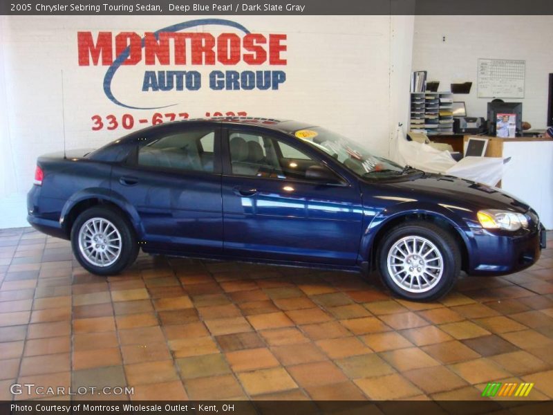 Deep Blue Pearl / Dark Slate Gray 2005 Chrysler Sebring Touring Sedan