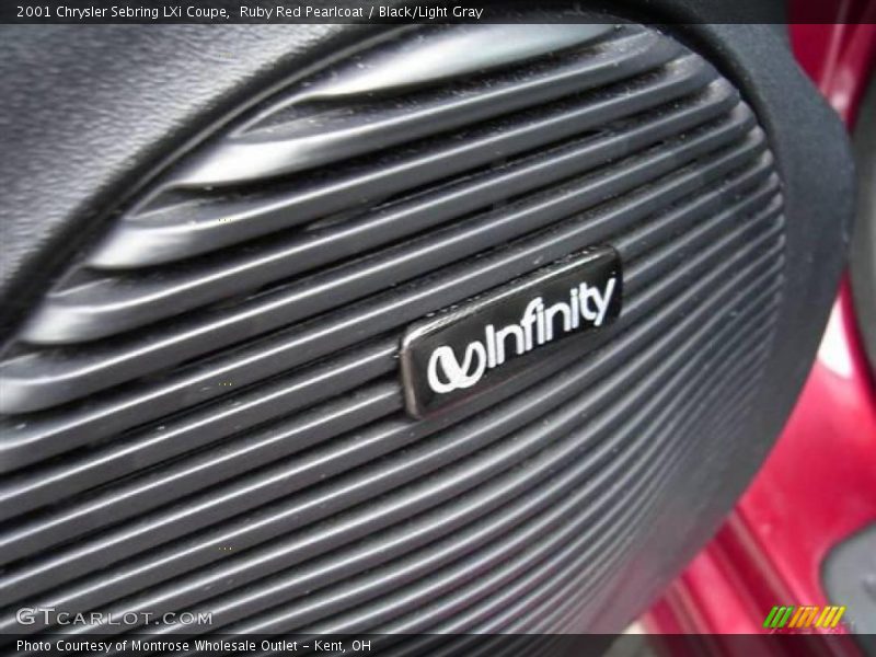 Ruby Red Pearlcoat / Black/Light Gray 2001 Chrysler Sebring LXi Coupe