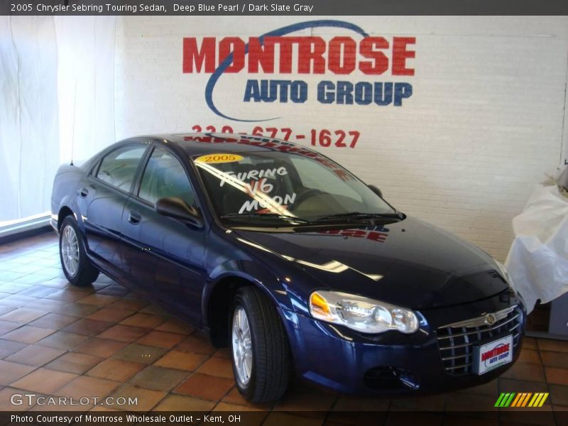 Deep Blue Pearl / Dark Slate Gray 2005 Chrysler Sebring Touring Sedan