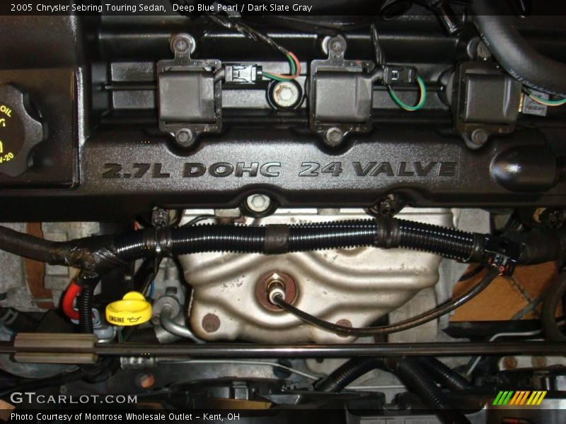 Deep Blue Pearl / Dark Slate Gray 2005 Chrysler Sebring Touring Sedan