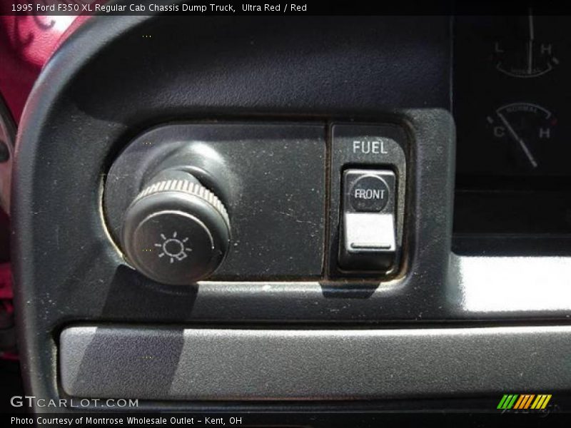 Ultra Red / Red 1995 Ford F350 XL Regular Cab Chassis Dump Truck