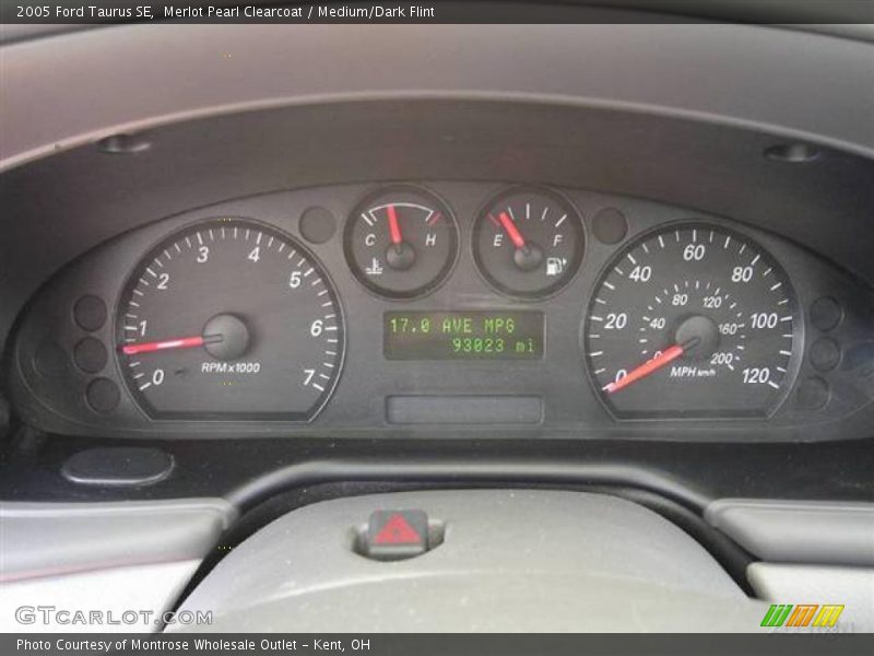 Merlot Pearl Clearcoat / Medium/Dark Flint 2005 Ford Taurus SE