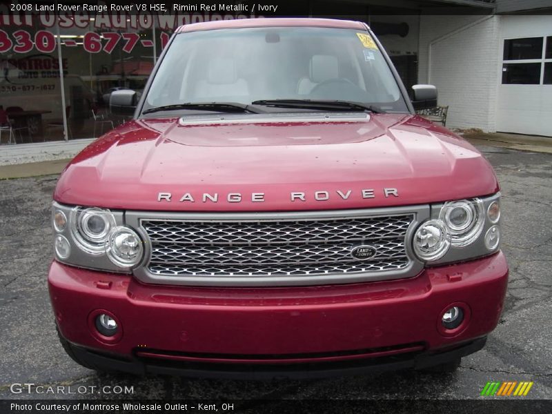 Rimini Red Metallic / Ivory 2008 Land Rover Range Rover V8 HSE