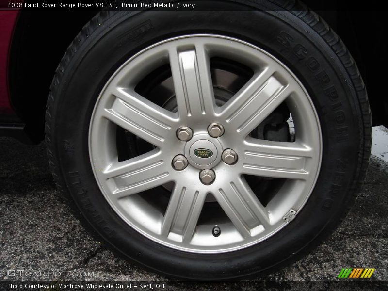 Rimini Red Metallic / Ivory 2008 Land Rover Range Rover V8 HSE