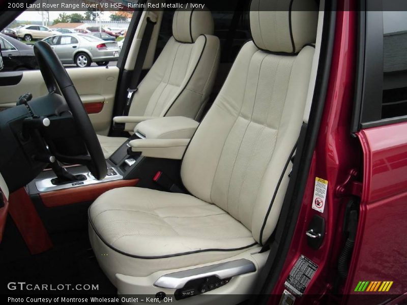 Rimini Red Metallic / Ivory 2008 Land Rover Range Rover V8 HSE