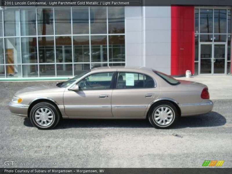 Light Parchment Gold Metallic / Light Parchment 2001 Lincoln Continental