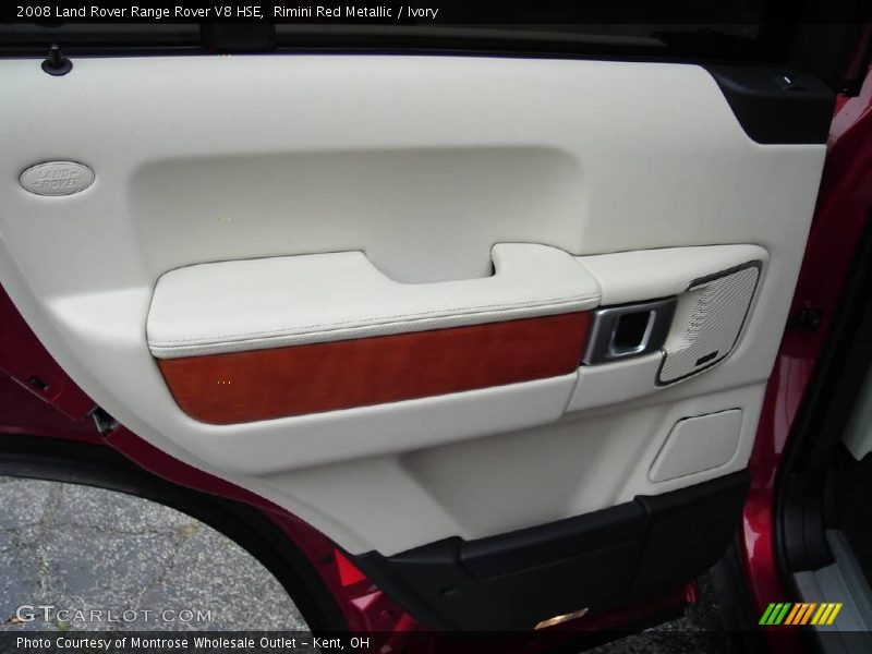 Rimini Red Metallic / Ivory 2008 Land Rover Range Rover V8 HSE
